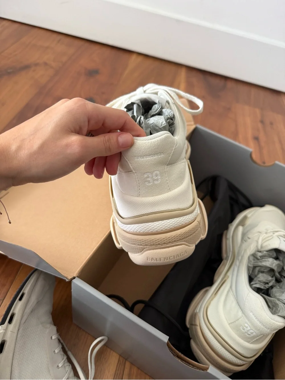 Balenciaga Triple S Sneakers - Cream & Beige